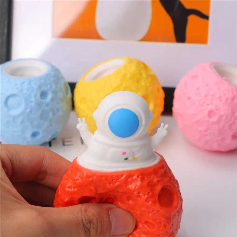 Squeeze Astronauts Planet TPR Cup Anti Stress Pop Up Funny Toys Joke Decompression Fidget Sensory Stress Gift for Kids Adults H260317
