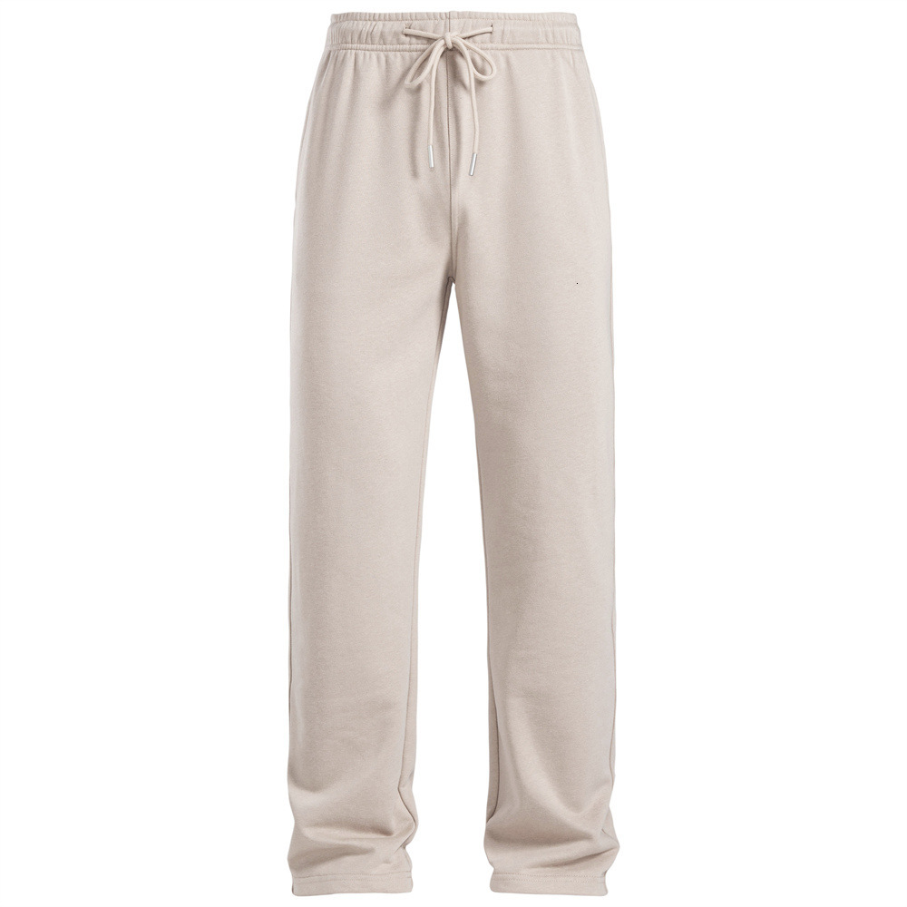 Spring New Style Slightly Wide Straightleg Old Money Style Polo Shirt Hoodie Men's Casual Pants Solid Color Trousers Men's Bottoms