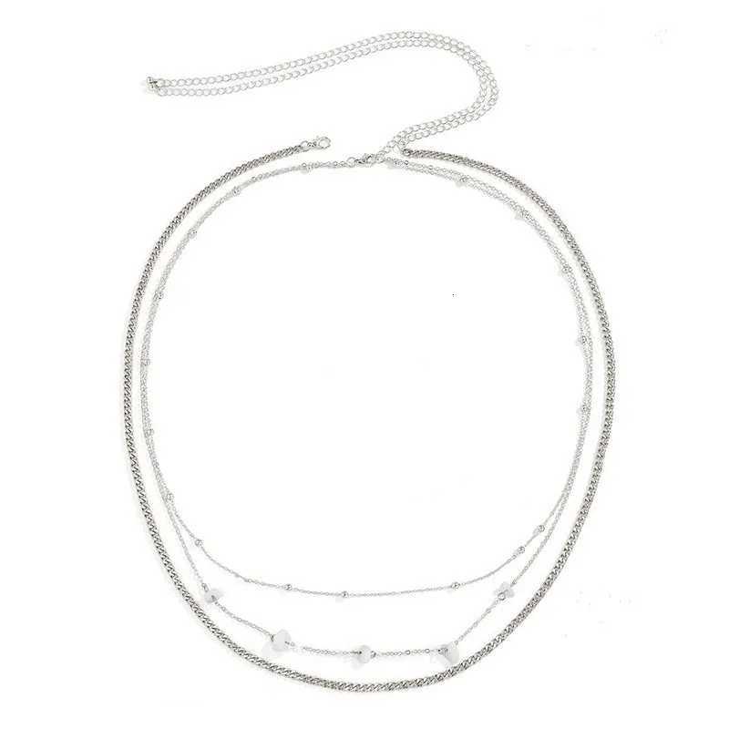Fashion Simple Double Layer Bead Chain Ladies Waist Belly Chain Belly Belt Chain Fashion Body Jewelry Spring Summer Gifts H260316 - view 6