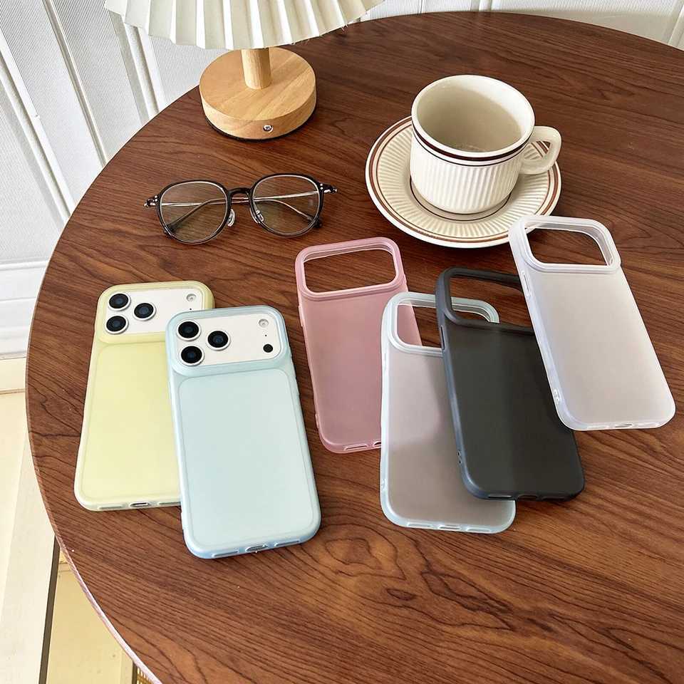 Luxury Candy Color Case For iPhone Air 17 16 15 14 13 12 Pro Max Plus 16E Clear Matte Silicone Soft Cover Shell 16 C260314
