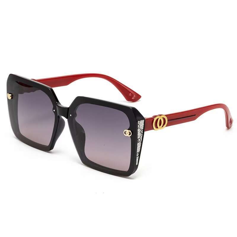 New European American Style Large Women, Fashionable And High-End, UV Protection, Trendy Square Frame Sunglasses For Women Chunjinqiuli