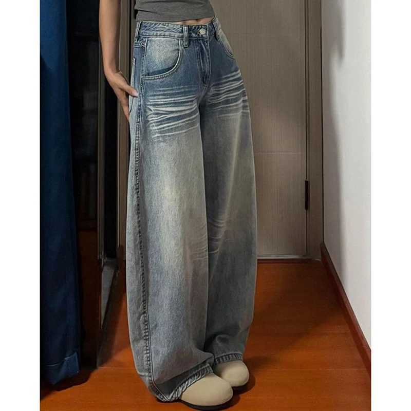 New Fashion s High Waist Jeans Women Korean Classic Straight Leg Denim Trousers Lady Retro Casual Solid Pants M260317