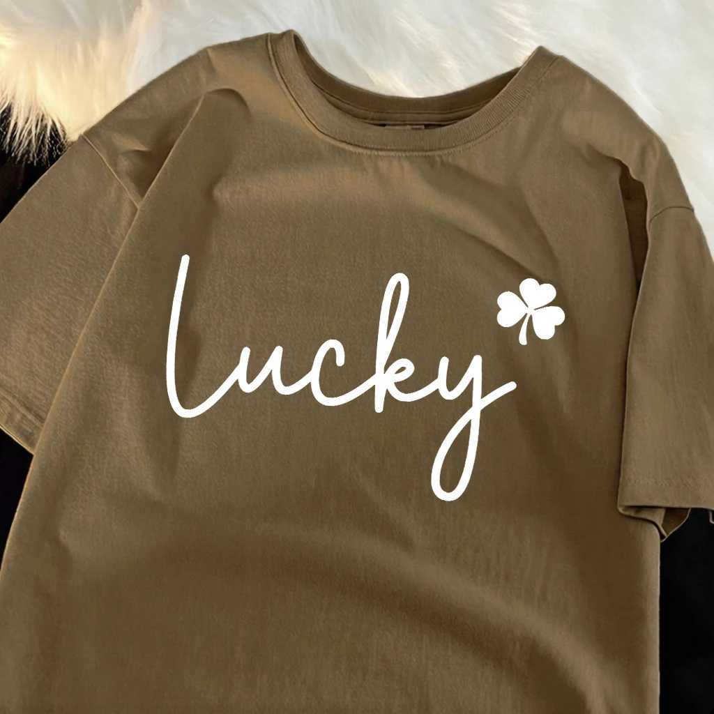 Script Printed Man O-Neck Office T-Shirt Casual Loose T Shirts Sport Cotton Streetwear Summer All-Match Male Short SLeeve M260317