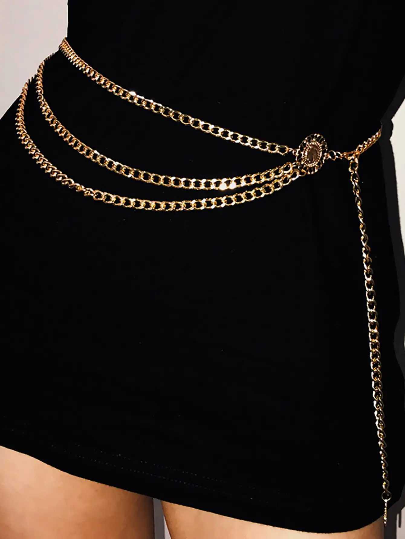 Fashion Adjustable Multi-Layer Waist Chain Floral Sunflower Belt for Women Halloween Party Wear H260316 - view 3
