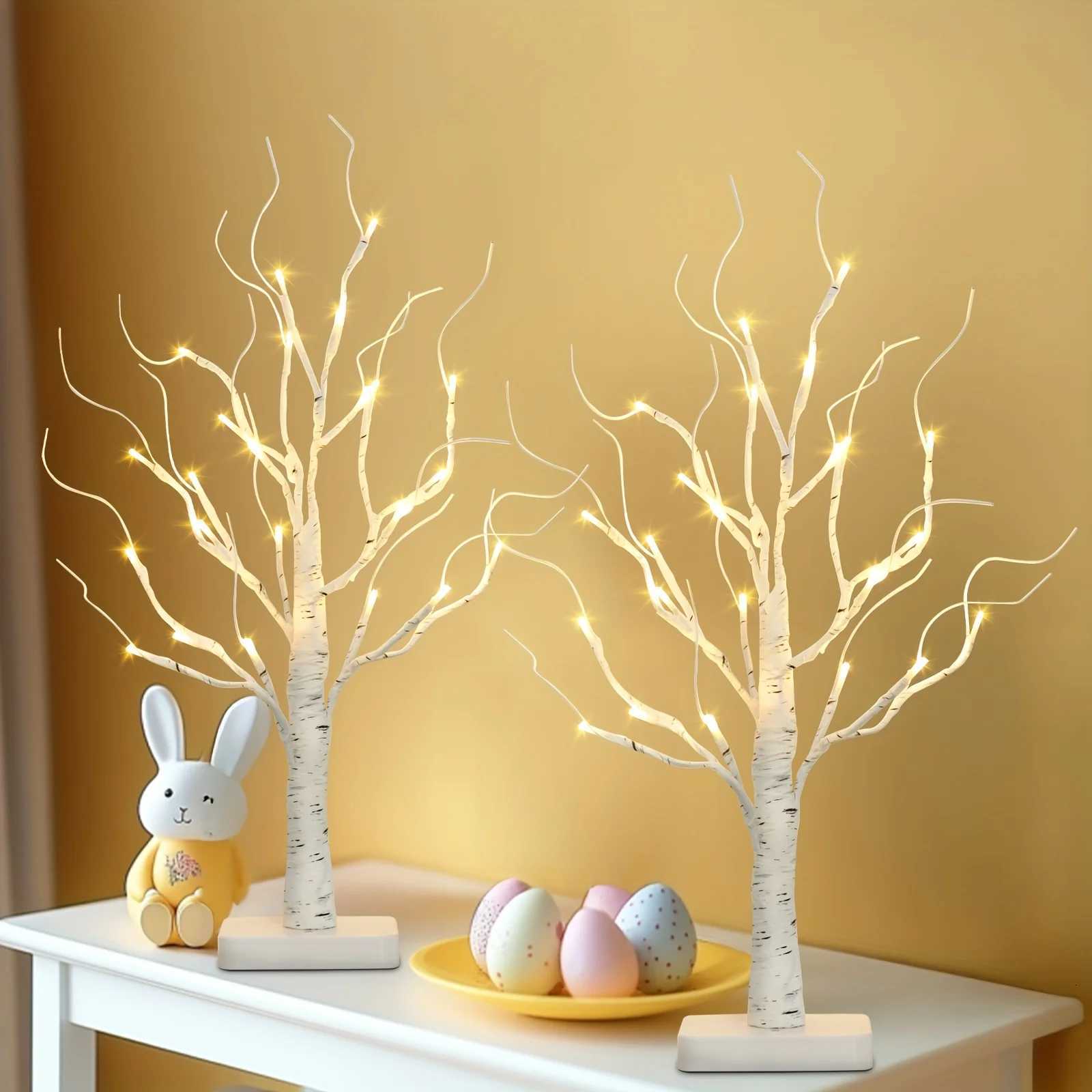 LED Birch Tree Lights Adjustable Twinkling Branches for Easter/Xmas/HalloweenUSB/3AA PoweredParty Bedroom Stage Indoor Decor H260316