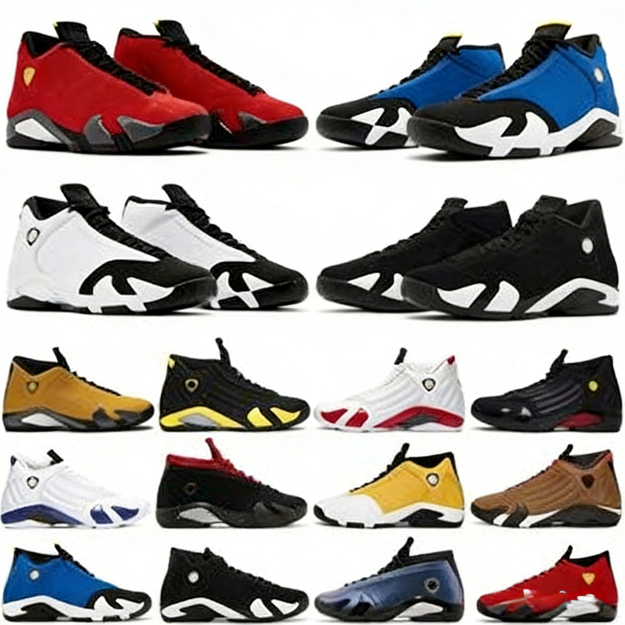 Designer height increase 14s Basketball Shoes 14 j14 Light Ginger Yellow Black White University Gym Red Toro Oxidized Green Men Outdoors Trainers Sports Sneakers