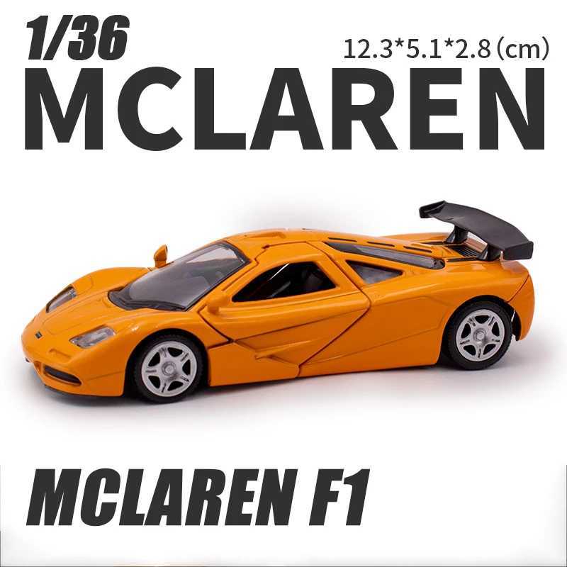 136 McLaren F1 1993 Alloy Racing Sportscar Model Miniature Diecast Toy Simulated Collect Kid Birthday Gift accurate reduction D260317