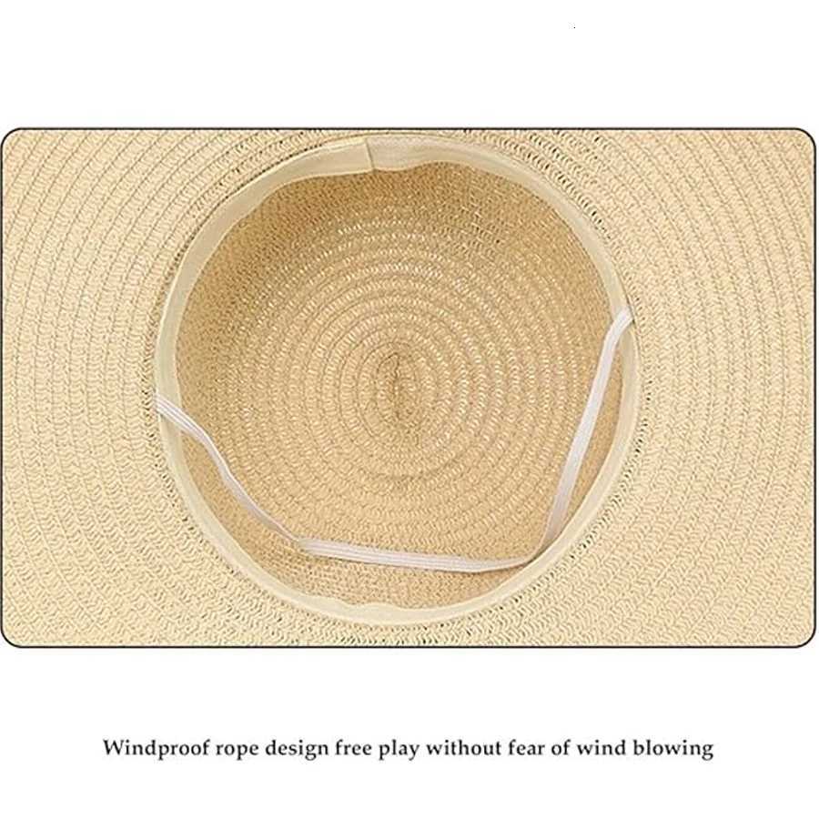 Ladies flower ribbon sun hat for beach vacation sweet sun hat for summer big brimmed straw hat H260317 - view 7