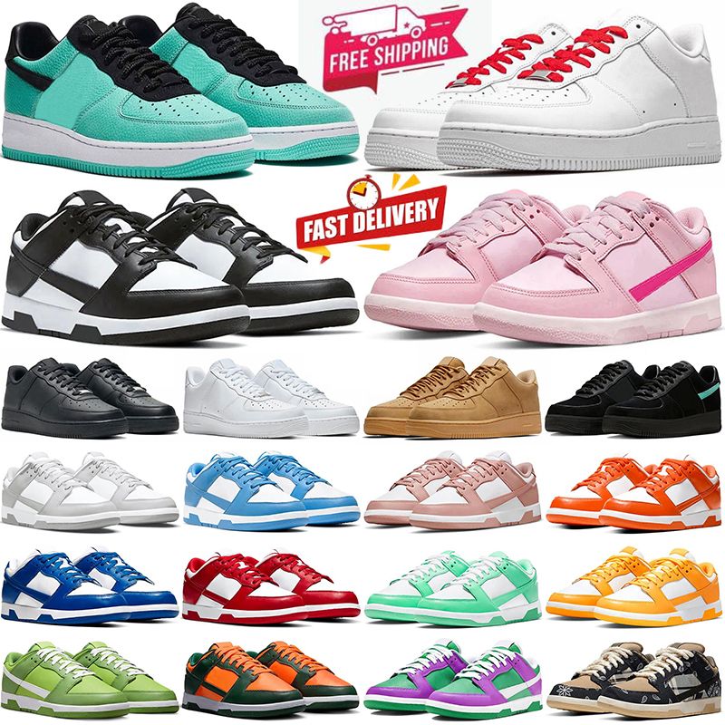 36-47 free shipping shoes for men women one triple white black pink panda grey fog university blue active fuchsia gai womens mens trainers outdoor sports sneakers