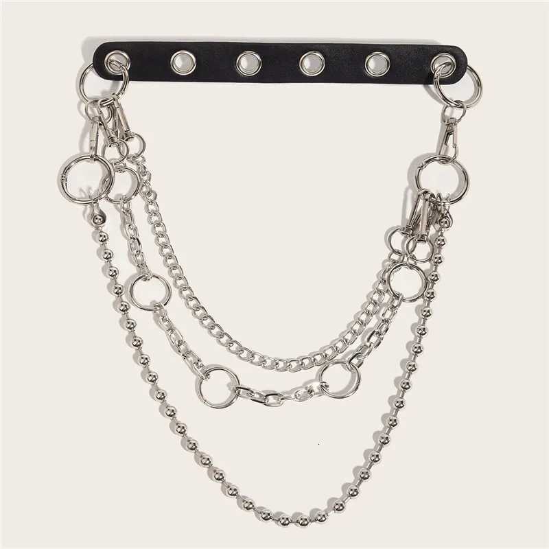 Fashionable And Versatile Double-layer Metal Pants Chain Mainstream Hip-hop Belt Women Cool Accessories Waist Chain H260316 - view 6