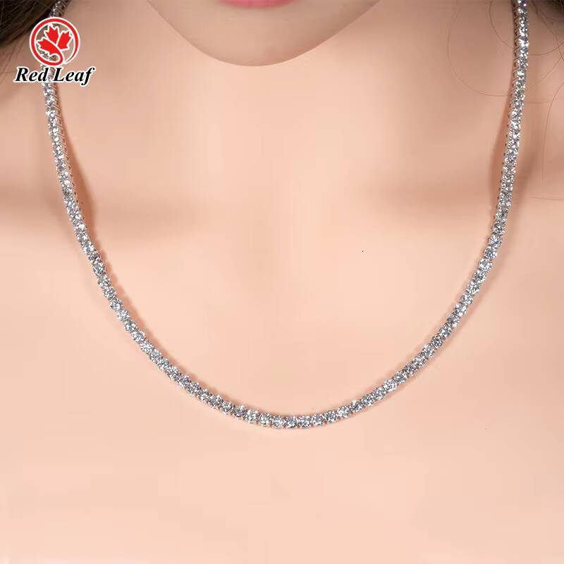 Redleaf Lab Grown Diamond IGI Certified 10k 18k Platinum Gold Square Cut Unisex Necklace for Wedding