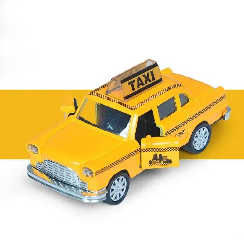 1/32 Retro Taxi Model Alloy Car Toy Miniature Car Collection Diecast Sound Light Kids Toys Childrens Day Gift D260317
