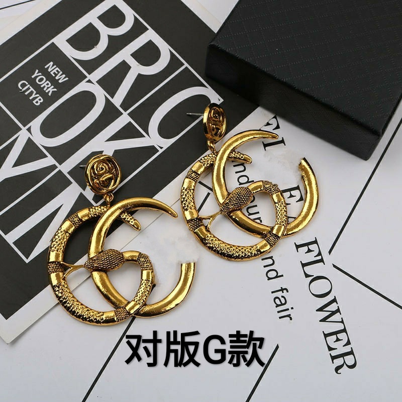 Designer Classic Letter Earrings 18K Gold Luxury Jewelry For Men and Women Wedding, Party, Birthday Gifts guccis guccii gg earrings gucciearrings H73C