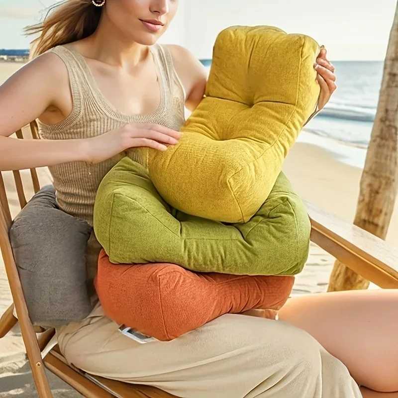 Waist Support Pillow Cushion Waist Protection Nap Pillow Chenille Weave Is Very Suitable for Office Chairs and Home Decoration D260317