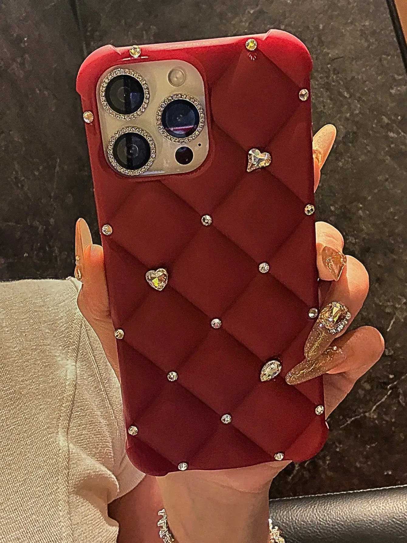 Luxury Designer Glitter Diamond for iPhone 16 Pro Max 13 14 11 12 Pro Bling C Stylish Phone Cover for iPhone 15 17 C260314