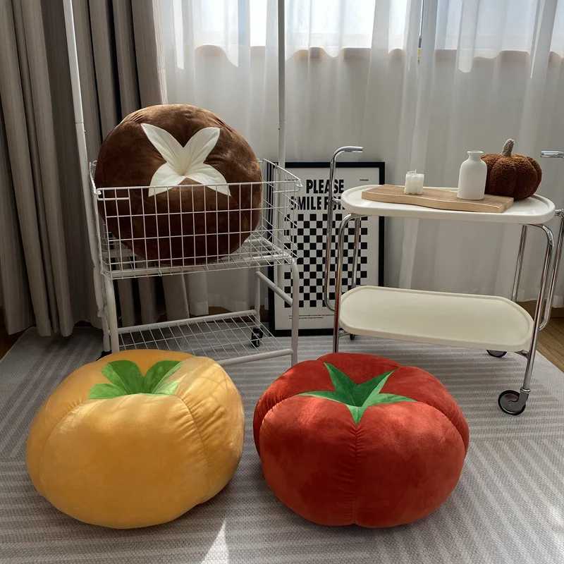Round Tomato Throw PillowPlush Cushion Colorful Petal Throw Pillow Sofa Cushion Home Office Bedroom Decoration D260317