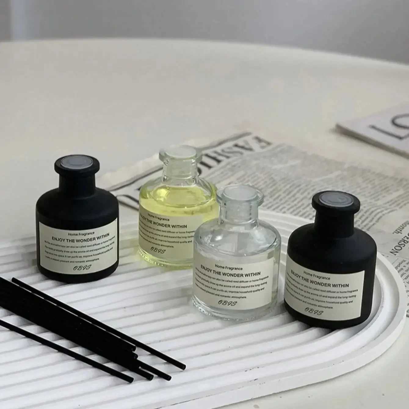 Fire Free Aromatherapy Indoor cane Aromatherapy bottle Hotel Fragrance bathroom air fresh essential oil Aromatherapy set D260317