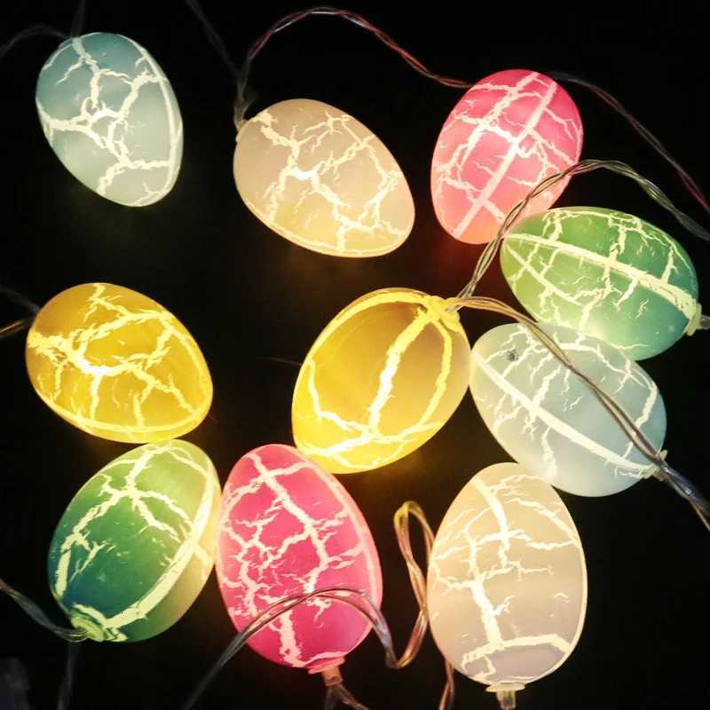 15m Easter LED Bunny String Lights for Home Decor Carrot Rabbit Chick Egg Fairy Light Garland Ornament Happy Easter Party Gifts H260316