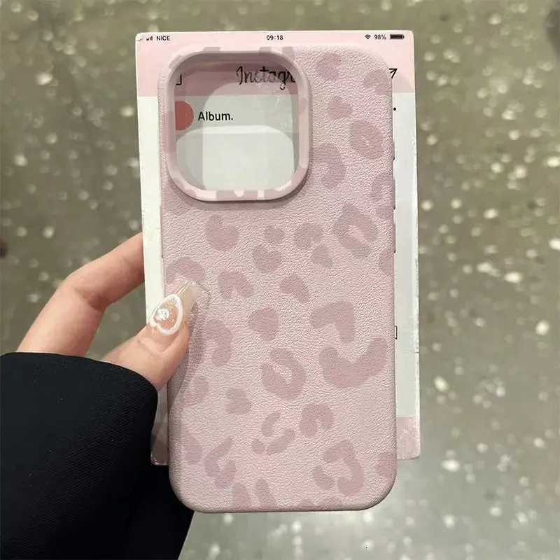 For iPhone 17 16 15 14 13 12 11 Pro Max Case Leopard Print Lichee Pattern Silicone Cover For iPhone XS X XR 16 Plus Fundas C260314