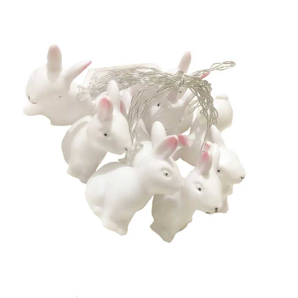 15m Easter Rabbit String Light USB LED Decor Lamp High Brightness Low Power Consumption for Courtyard Garden Home Easter Decor H260316