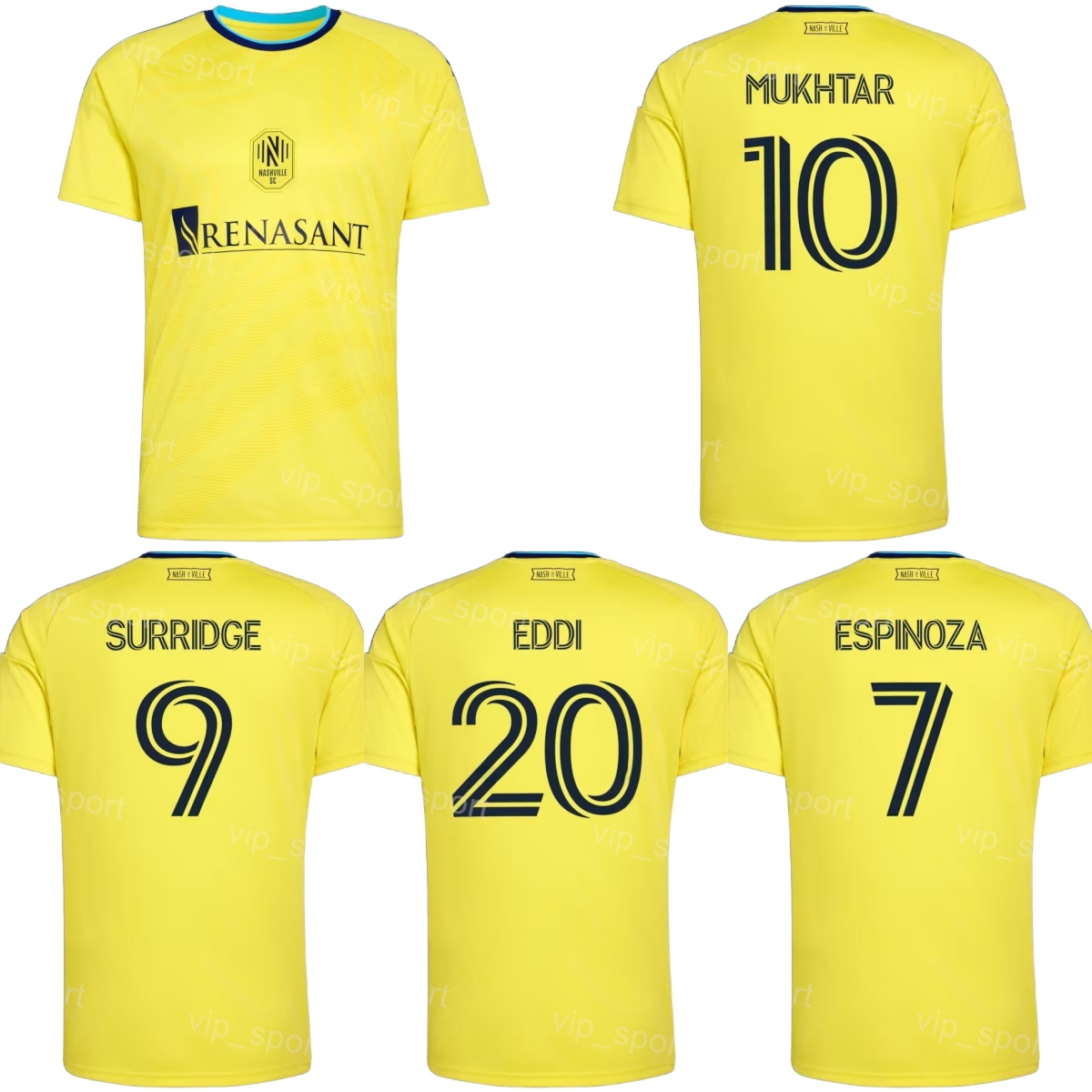 Club Soccer Nashville SC Jerseys 9 SURRIDGE 8 YAZBEK 10 MUKHTAR 7 ESPINOZA 41 MADRIGAL 99 SCHWAKE 4 PALACIOS 19 MUYL 37 QASEM Football Shirt Kits Uniform Man 2026 Team