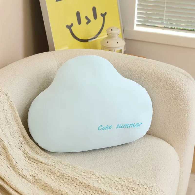 Adult Ice Silk Cloud Pillow Sofa Cushion Living Room Bedroom Bedside Bay Window Cool Fluffy Sky Pillow D260317