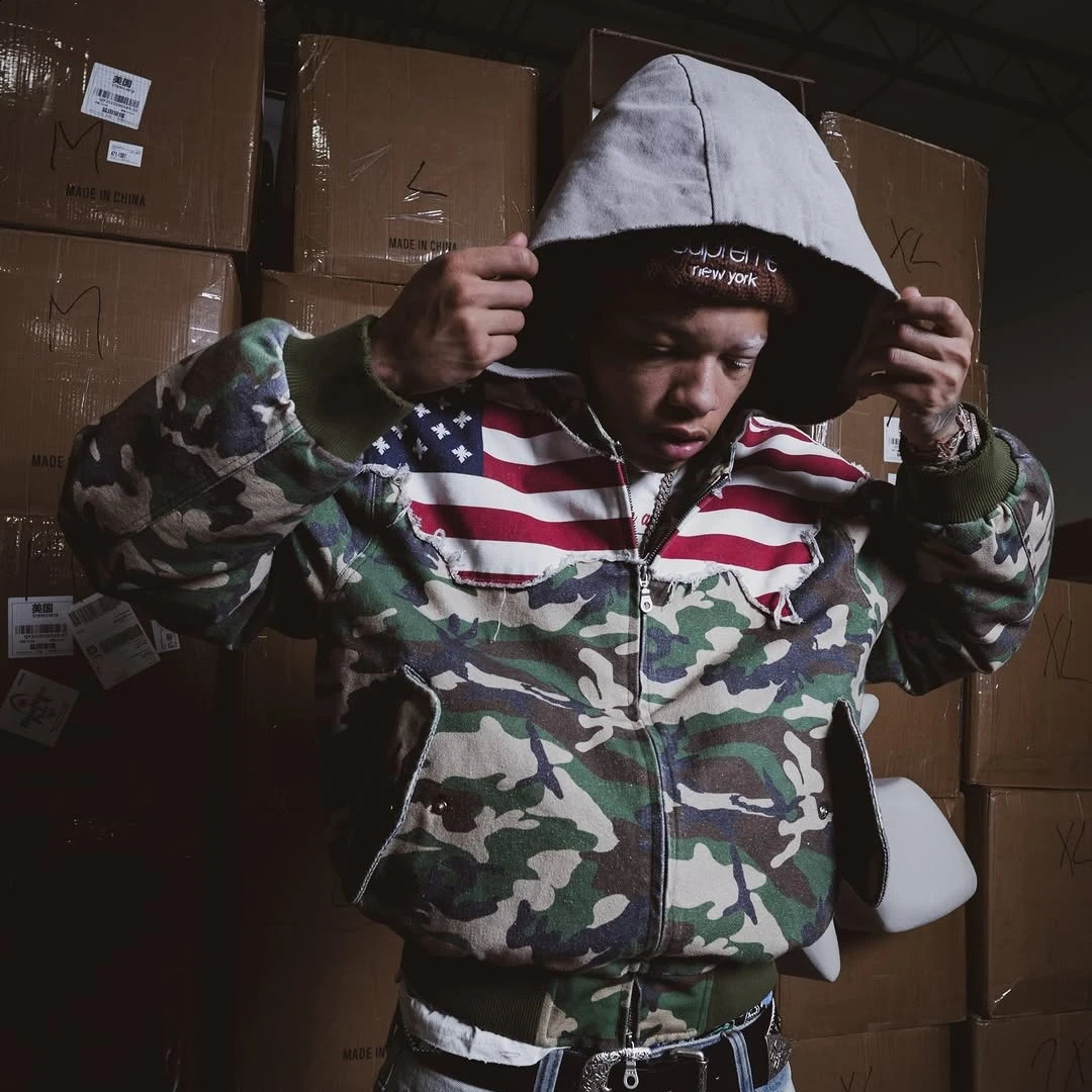 Y2K Fashion Mens Hoodies Vintage Camouflage Splicing American Flag Casual Hoodie Hip Hop Unisex Sweatshirt Oversized Streetwear 260316