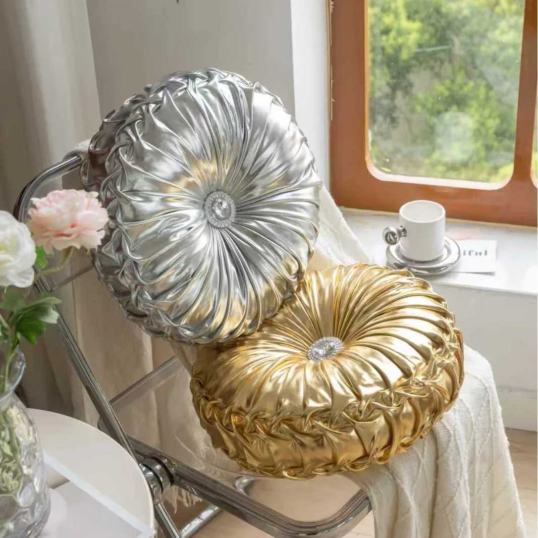 Metallic Style Sofa Pillow Bay Window Futon Seat Cushion Pumpkin Seat Cushion for Couch Floor D260317