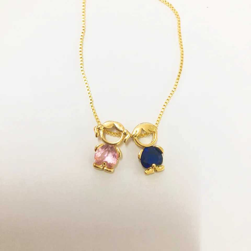 Nidin Fashion Cute Girls Boys Pendant Necklaces For Women Heart Shape Crystal Zircon Charm Clavicle Chain Jewelry Birthday GiftsXJ260317