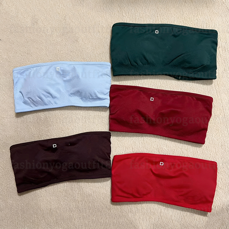 Dfynely Sports Strapless Top Seamless Yoga Bra Beautiful Back Gym Clothes High Stretch Soft Breathable Cross Strapy V-neck Vest Fitness Tank Activewear