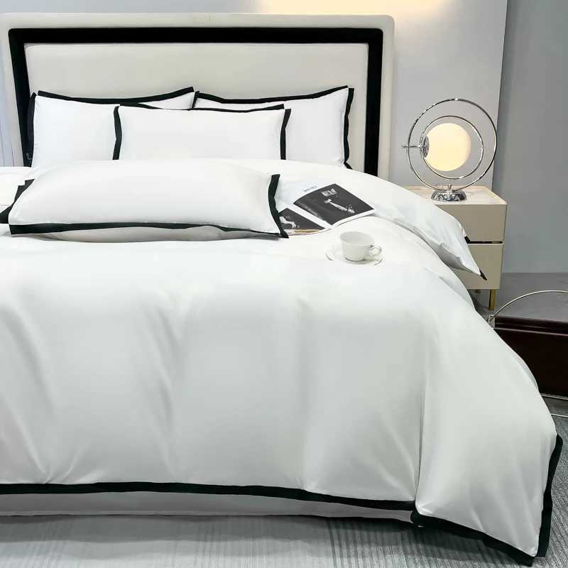 Simple Style Bedding Sets Washed Brushed Duvet Cover with Pillowcase Luxury Bedsheets Set Queen/King Size Bed D260317