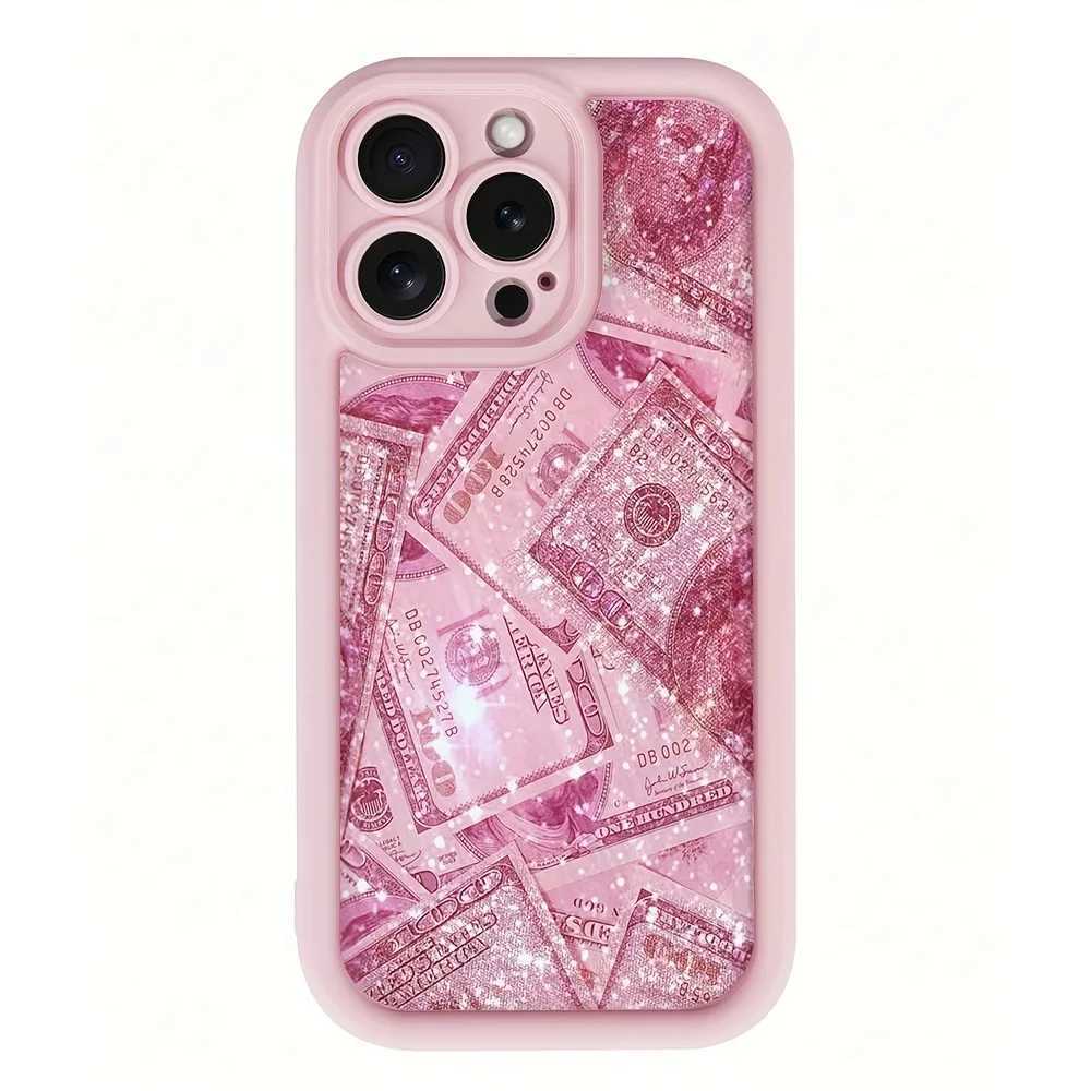 Dollars Fl-Coverage Banknote Design Silicone Phone Case For iPhone 17 16 15 14 13 12 11 Pro Max X XS XR 7 8 Plus Cover C260314