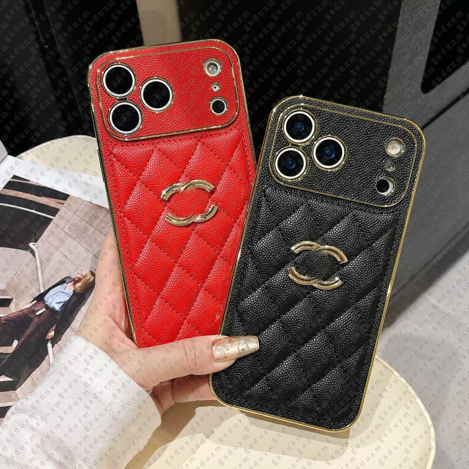 Luxury Mobile Phone Cases for iPhone 17 Air 16 15 Plus 14 14plus 13 13pro 12 12pro 11 Pro Max Full Designer Back Edge Protection Leather Floral Letter Print Case Cover