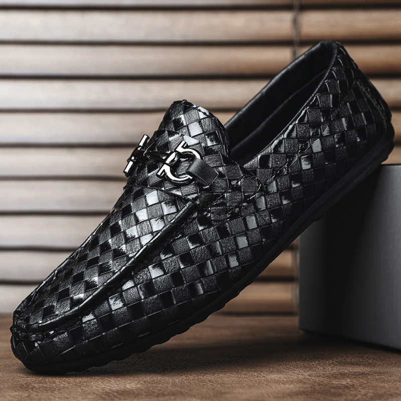 2026 Luxury Spring Nd Summer Men's Shoes Thick-soled Lether Shoes Lofers Csul Shoes Verstile Work Shoes Blck Lether Shoes Men's Chef Shoes