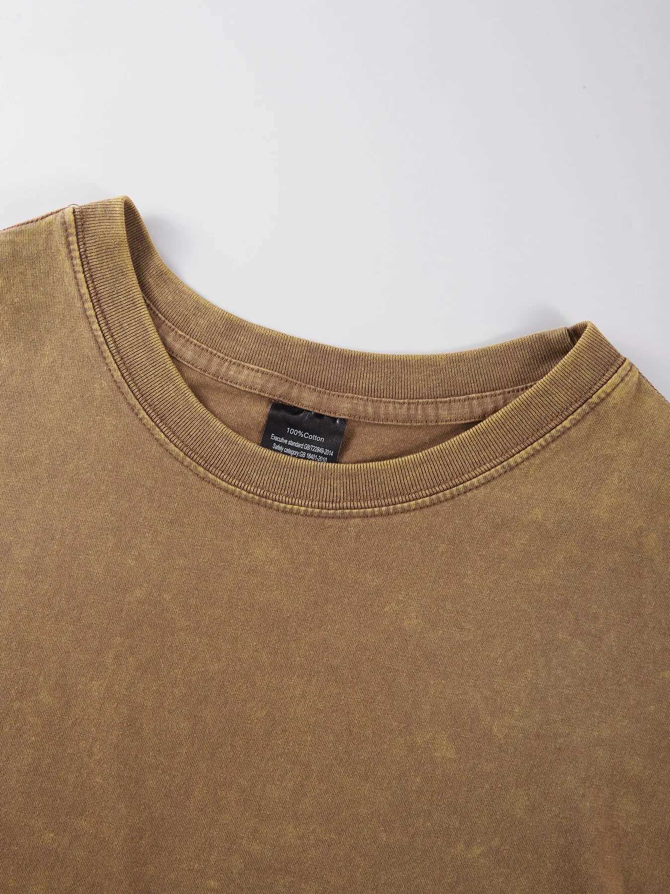 Galafonia Coconut Palm Santa Barbara Print Washed T Shirt Men Summer Cool Tops Cotton All-Match Streetwear Hip Hop Loose T-Shirt M260317