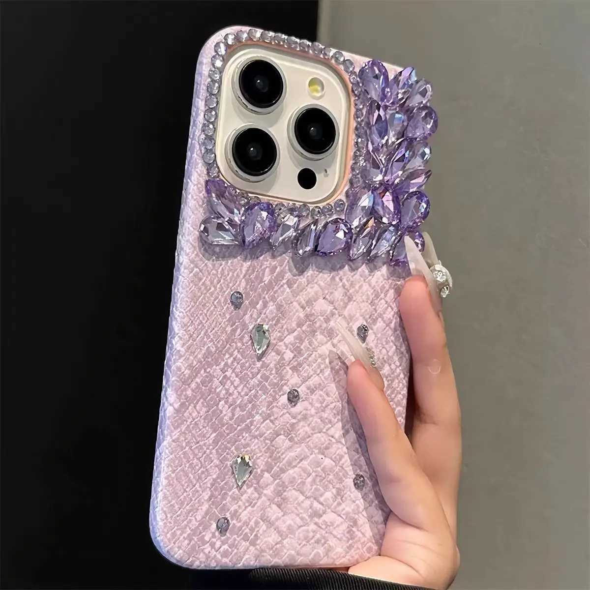 Luxury New Lady Snake Diamond Handmade Cust Bling Phone Case Cover For iPhone 17 16 15 13 14 11 12 Pro Plus Max C260314