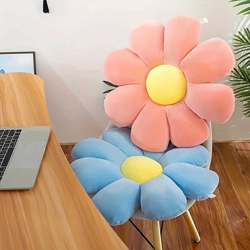 Flower Plush Toy Cushion Sofa Super Soft Daisy Cushion Comfortable Plush Cushion Eight-Petal Flower Cushion For Home Sofagift D260317