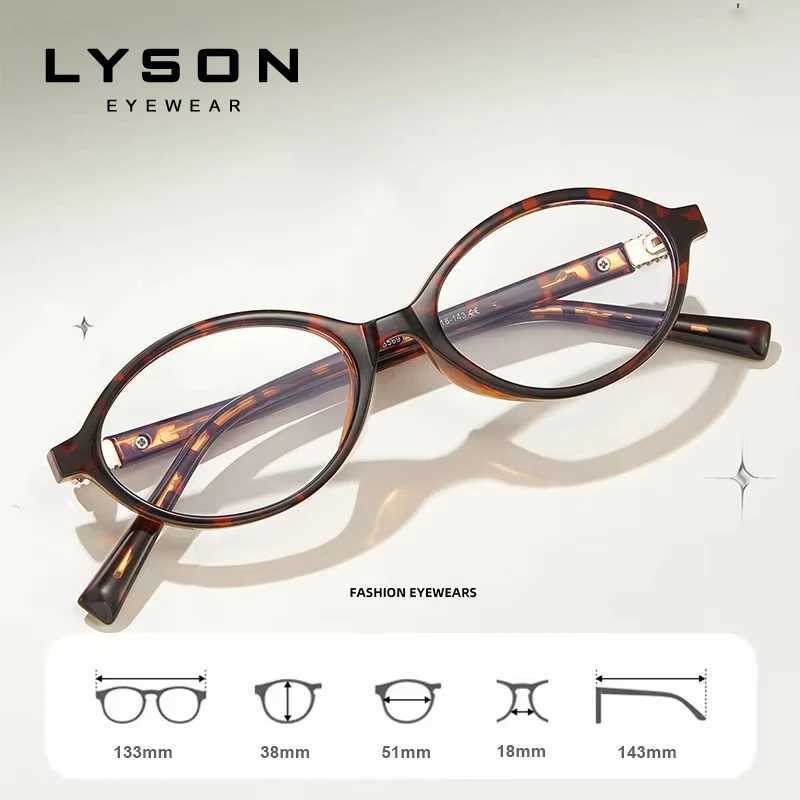 Brand Luxury Classic Oval Anti Blue Light Myopia Women Small Frames Photochromic Reading Prescription Glasses H260316