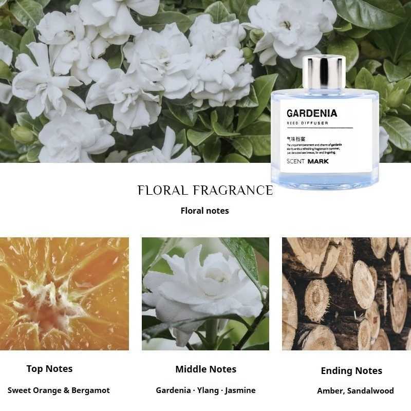 50ml Reed Diffuser Sets Rose Lavender Jasmine Essential Oil with Expanding Stick Hotel Home Aromatherapy Air Fresh Fragrance D260317