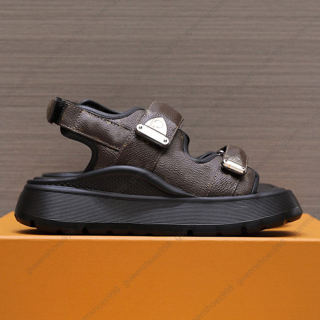 Fashion thick soled sandals women luxurious designer shoes canvas Flat Heel summer new beach travel slide shoes waterproof soft platform sandal large size 35-46