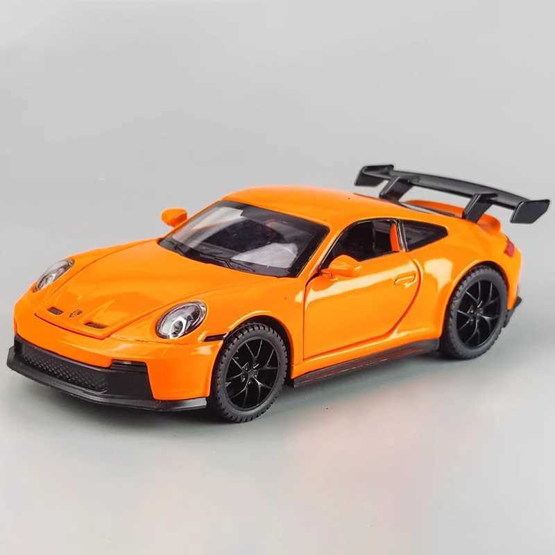 132 911 GT3 RS Alloy Sports Car Model Diecast Metal Racing Car Vehicles Model High Simulation Sound Light Children Toy Gift Boy D260317