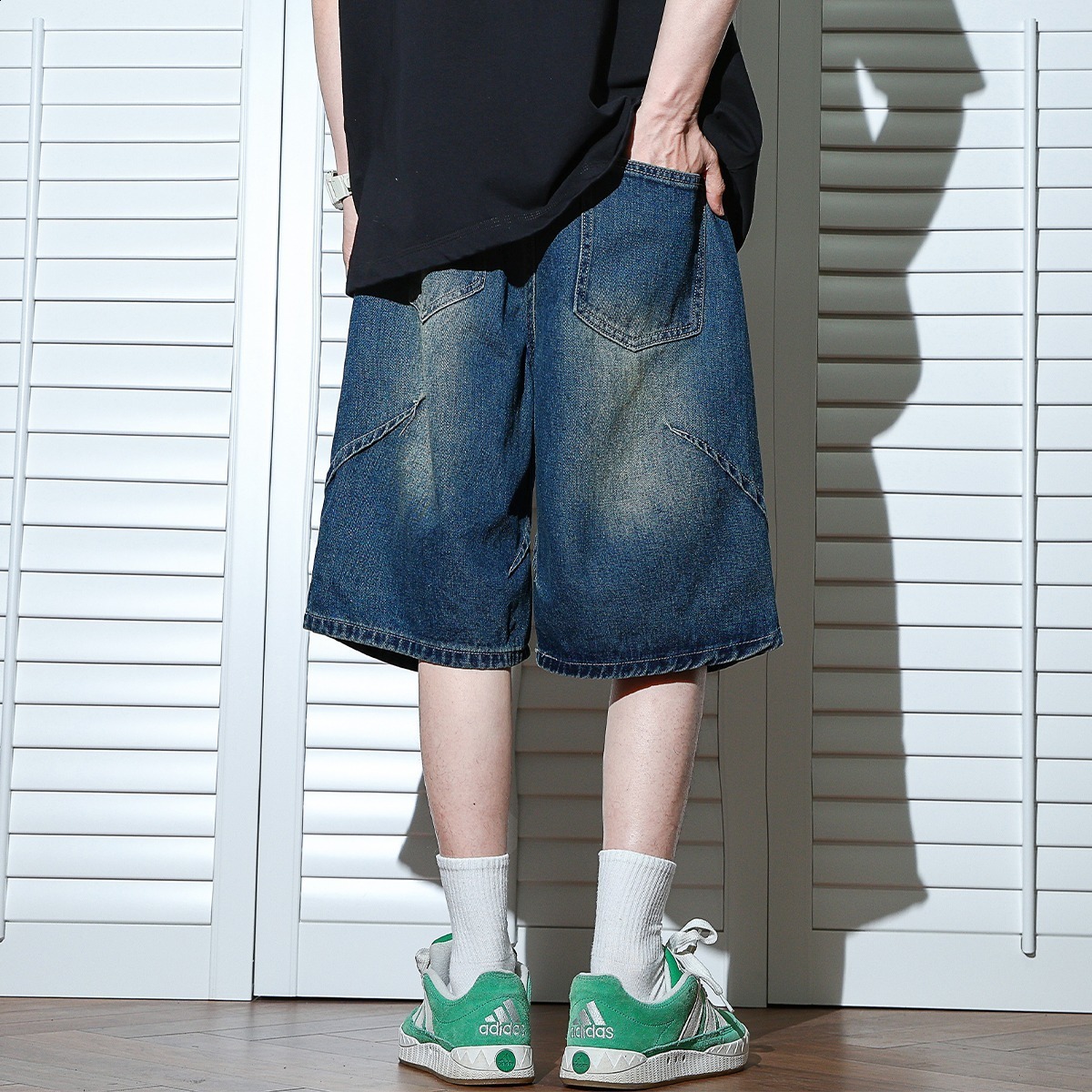 Embroidered Shorts Y2K Streetwear Man Woman Clothing Harajuku Hip Hop Baggy Denim Gym Shorts Gothic Summer Shorts 251215