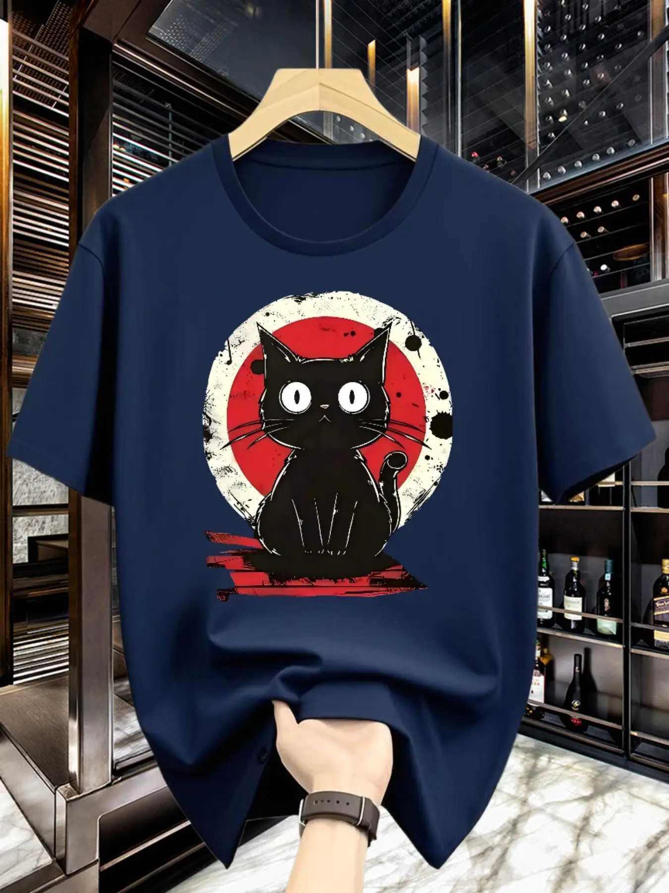 New Summer Men Casual Loose T-shirt - Fashionable Street Style Stylish and Comfortable Made of 100 Pure Cotton Soft Texture M260317