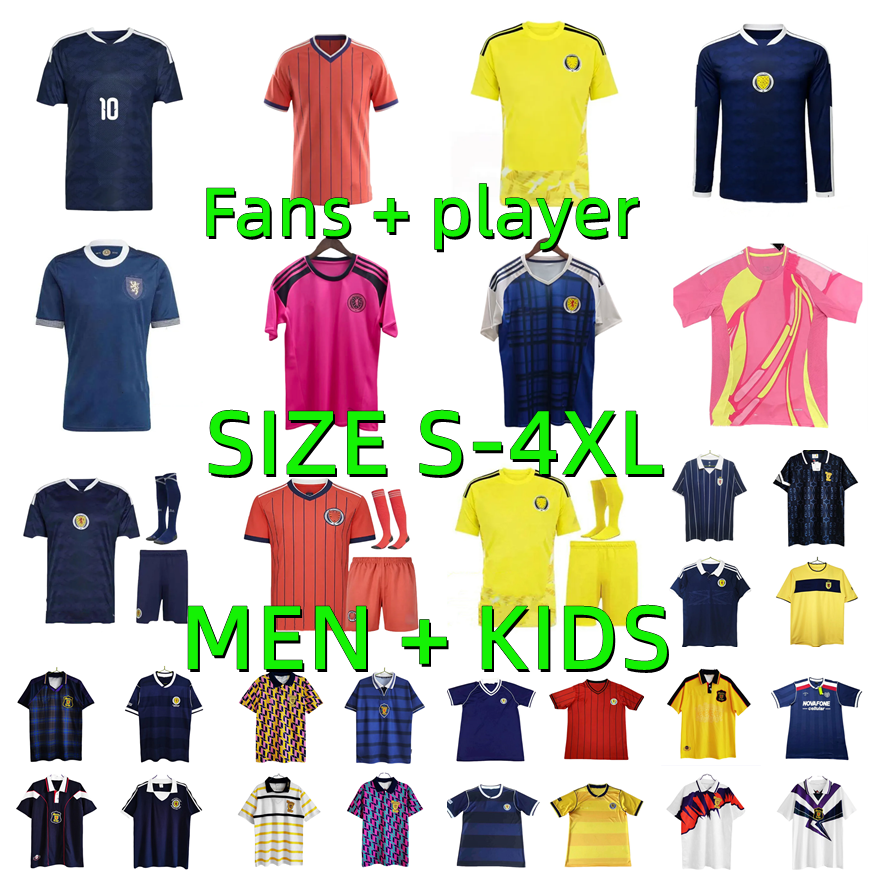 2026 2027 Scotland Soccer Jerseys 25 26 27 Special edition TIERNEY ROBERTSON Retro 82 86 88 90 92 93 94 96 98 00 02 04 12 14 player version Football Shirt Men kids kit
