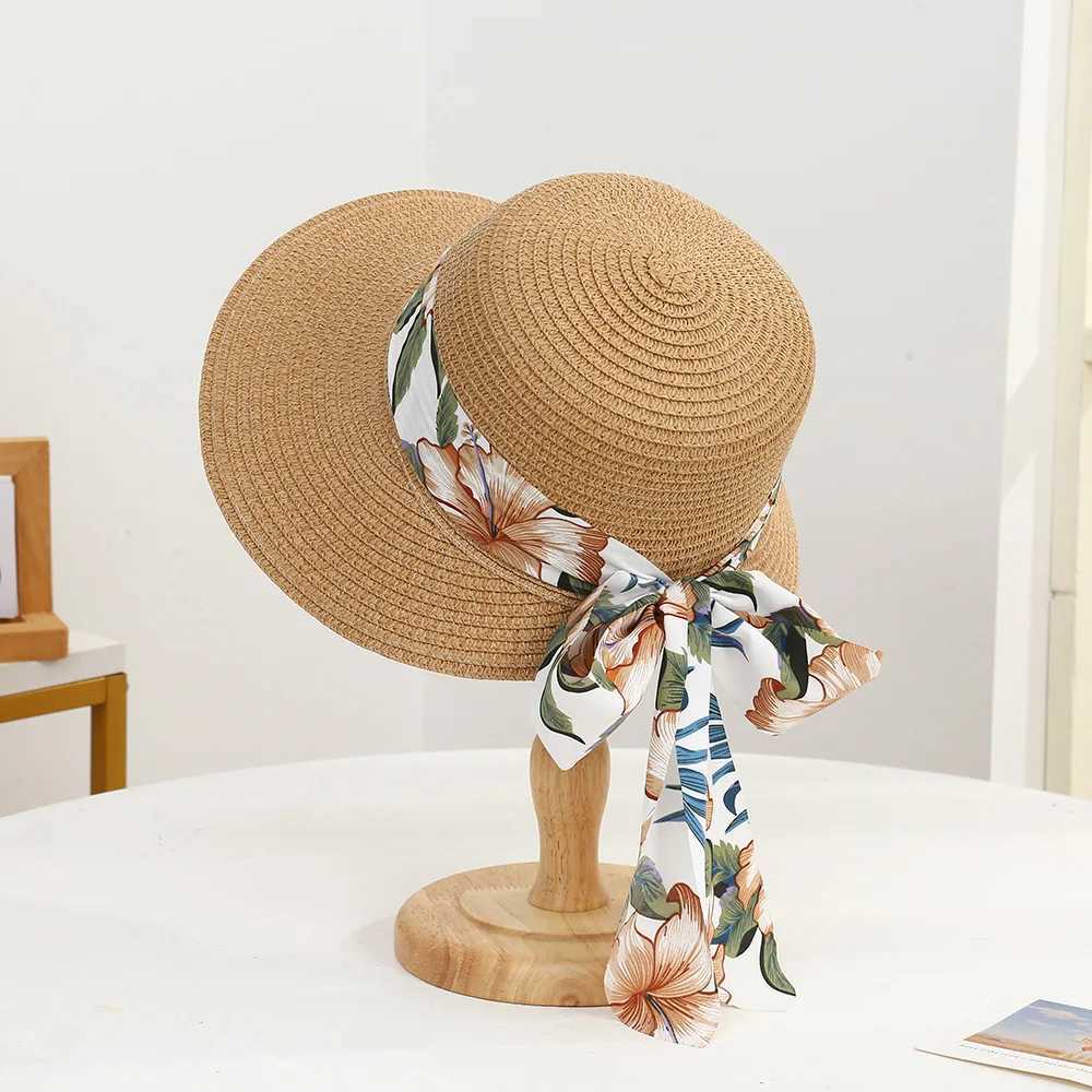 Bohemian Style Summer Sun Hat For Women Sun Protection Beach Straw Fisherman Cap Fashion Big bowkont Lace Visor H260317 - view 5
