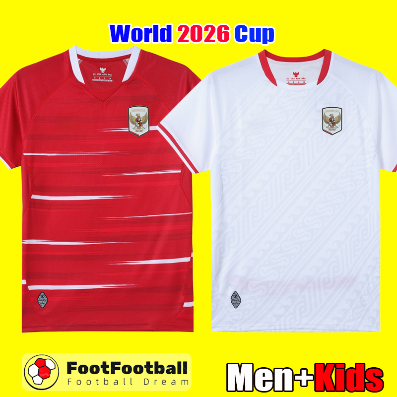 2026 Indonesia jersey 2026 World cup Soccer Jersey Football Shirt Home away third camiseta de futbol Men and kids set tops kit