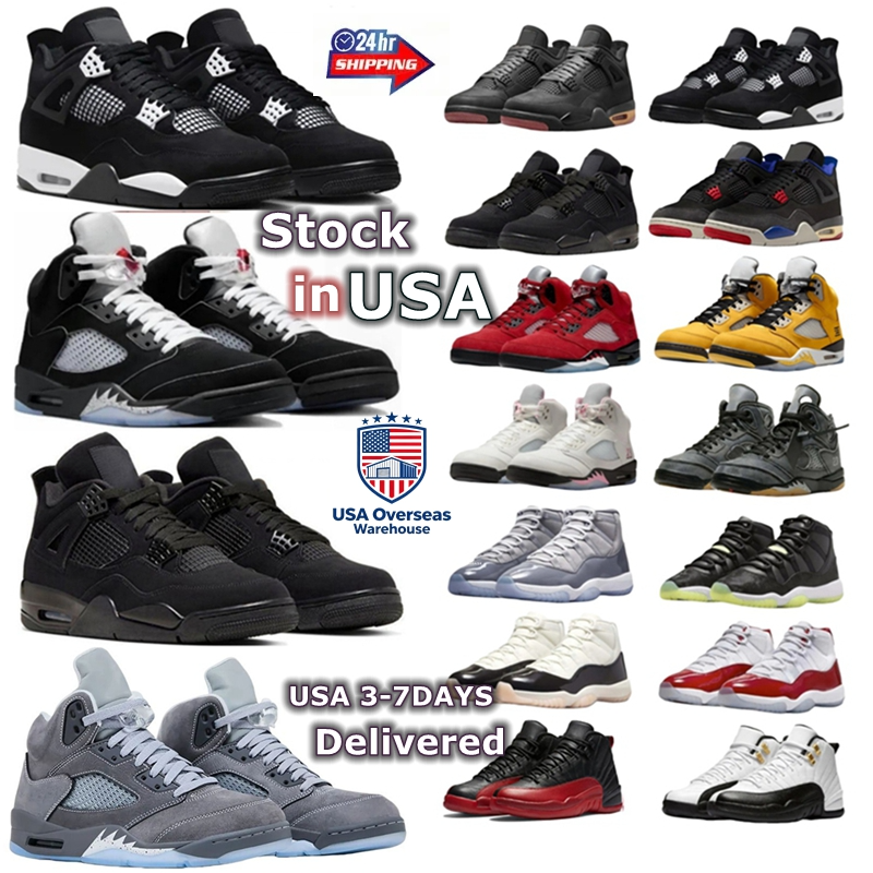 with box 4s 5s 11s 12s Basketball Shoes Gamma Blue 11s Wolf Grey 5s Black Cat 4s 12s Military Varsity Red Sport Royal White Taxi Pearl Pink Comic Steel Men Women trainers