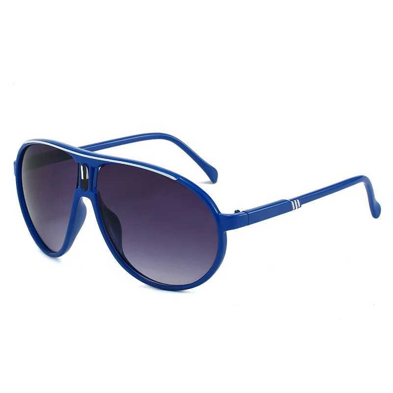 Men's Aviator-Style UV400 Sunglasses H260316, Polarized Round UV Protection Glasses with Purple/Grey Polycarbonate Lenses, Black Plastic Frame - Casua - view 4