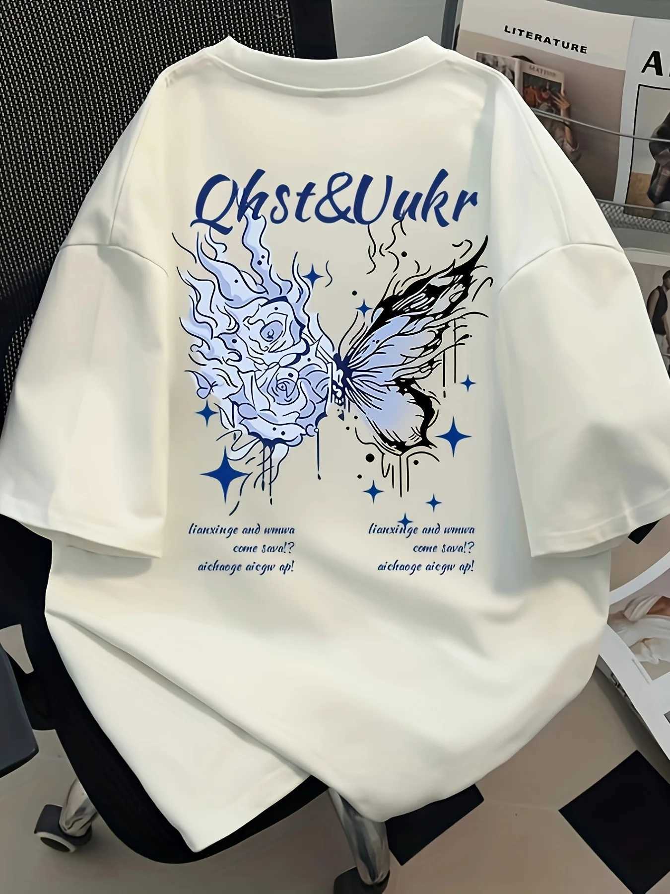 New American-style Summer Men Sports T-shirt Fashionable and Versatile 100 Heavyweight Pure Cotton Suitable for Daily Wear M260317