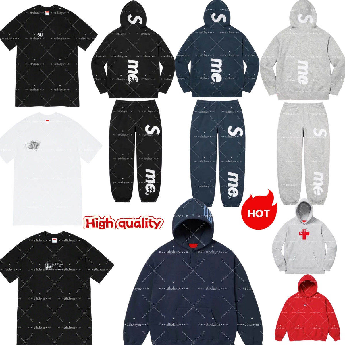 Designer Supme men hoodies designer mens t shirt supmehoodie sweatpants sweatshirt shirts hoodies designer for men high quality hoodie pure cotton sweatshirt n1